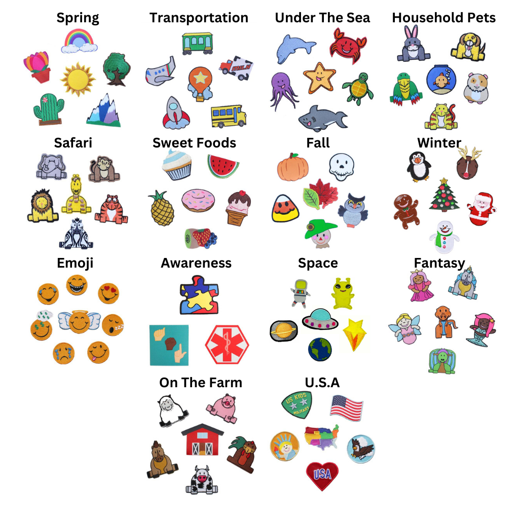 Hativity Starter Kit toddler activity hat with fun patches