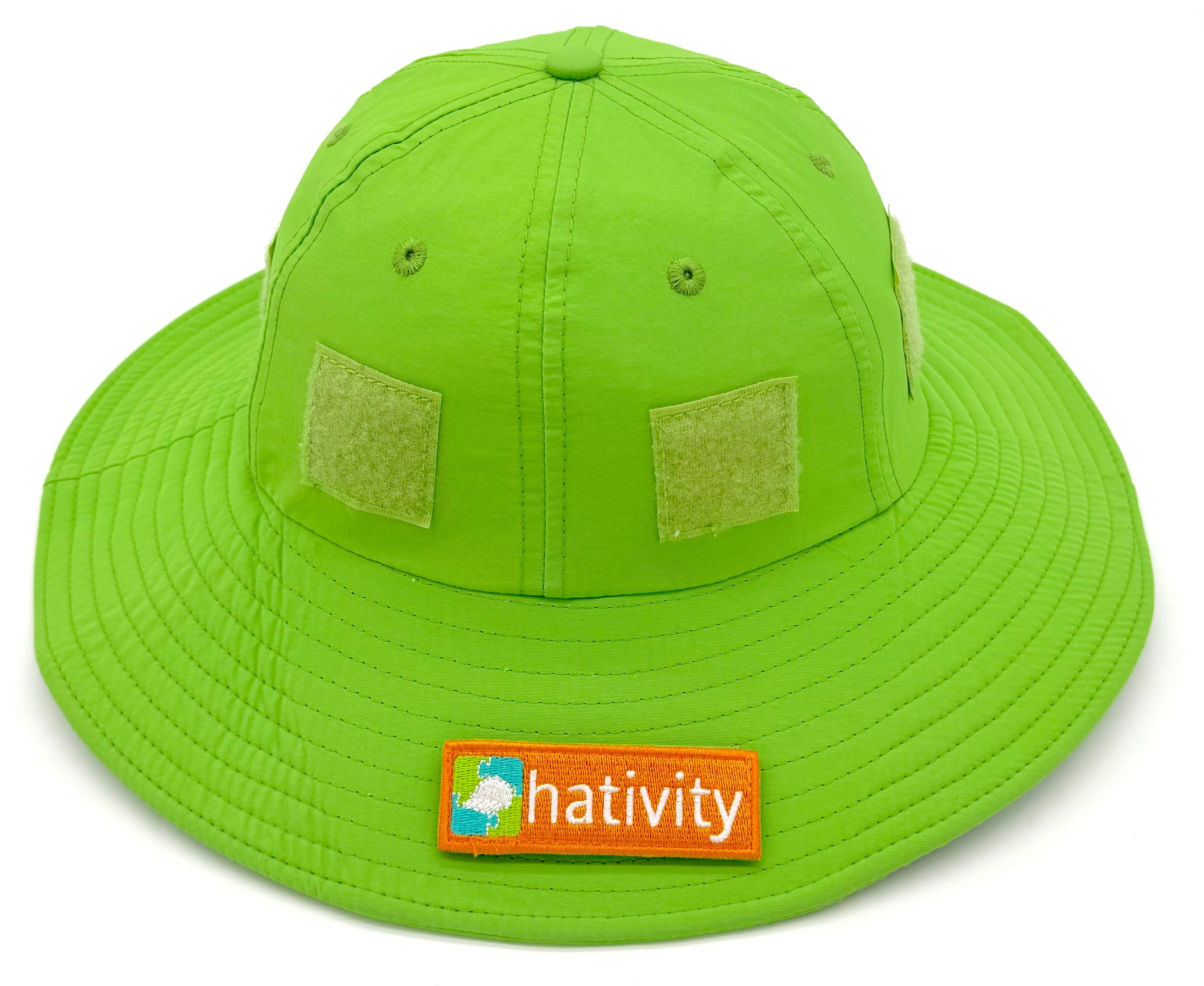 Hativity Collectors Kit kids sun hat with patches