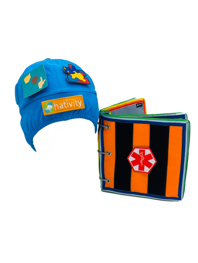 Autism awareness patches and medical symbol patches set