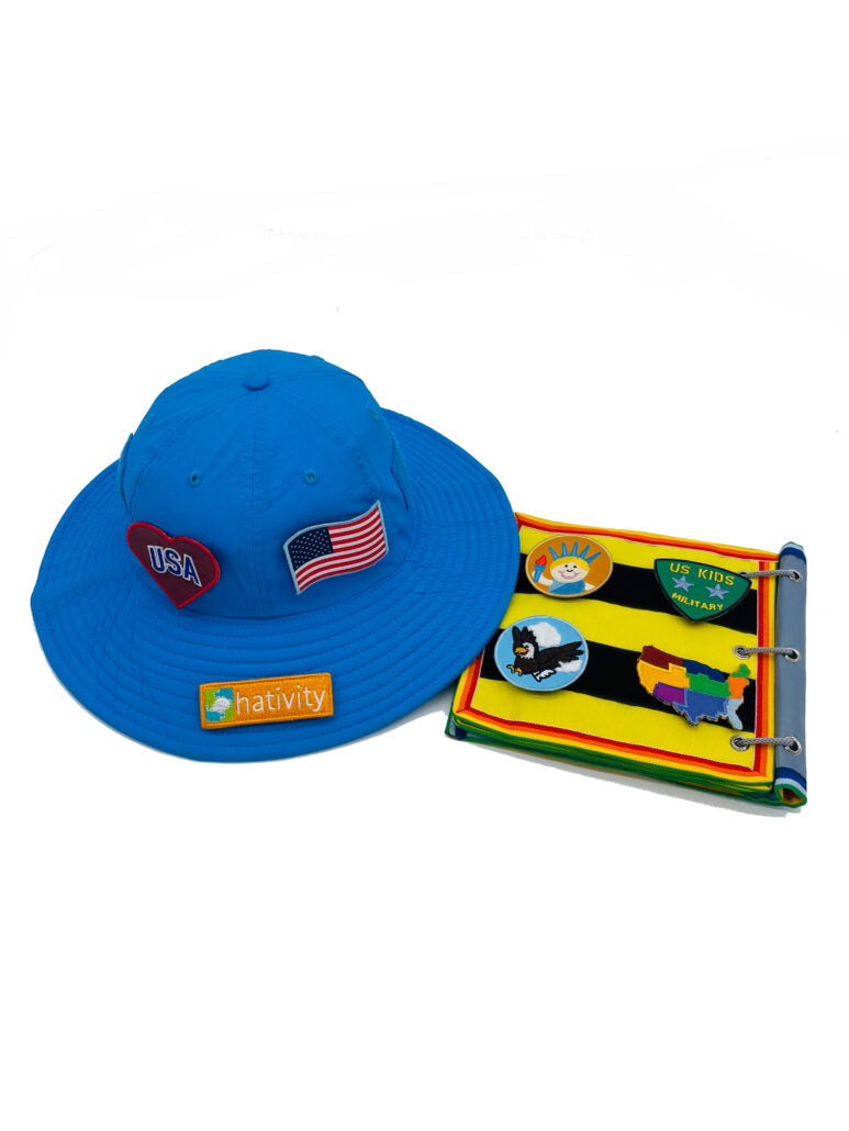 USA patches for hats with American flag and patriotic designs