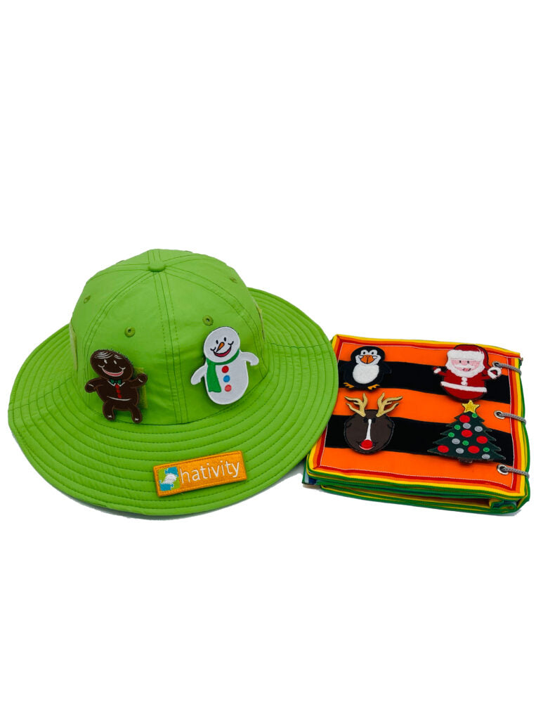 Winter hat patches and festive Christmas hat accessories
