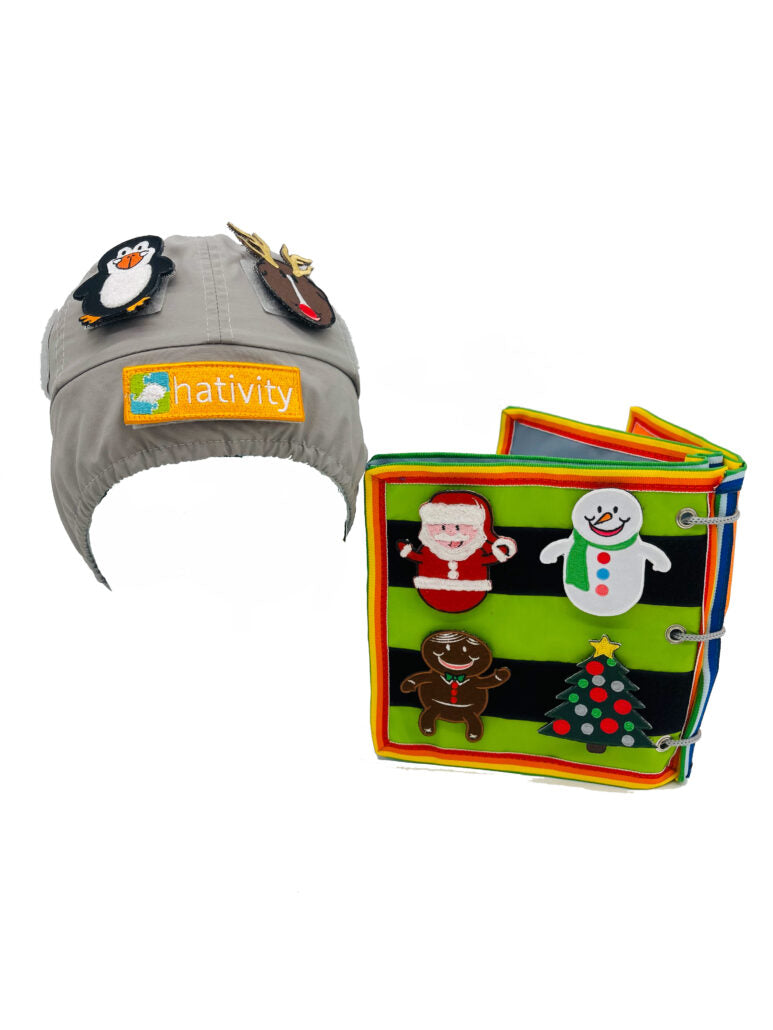 Winter hat patches and festive Christmas hat accessories