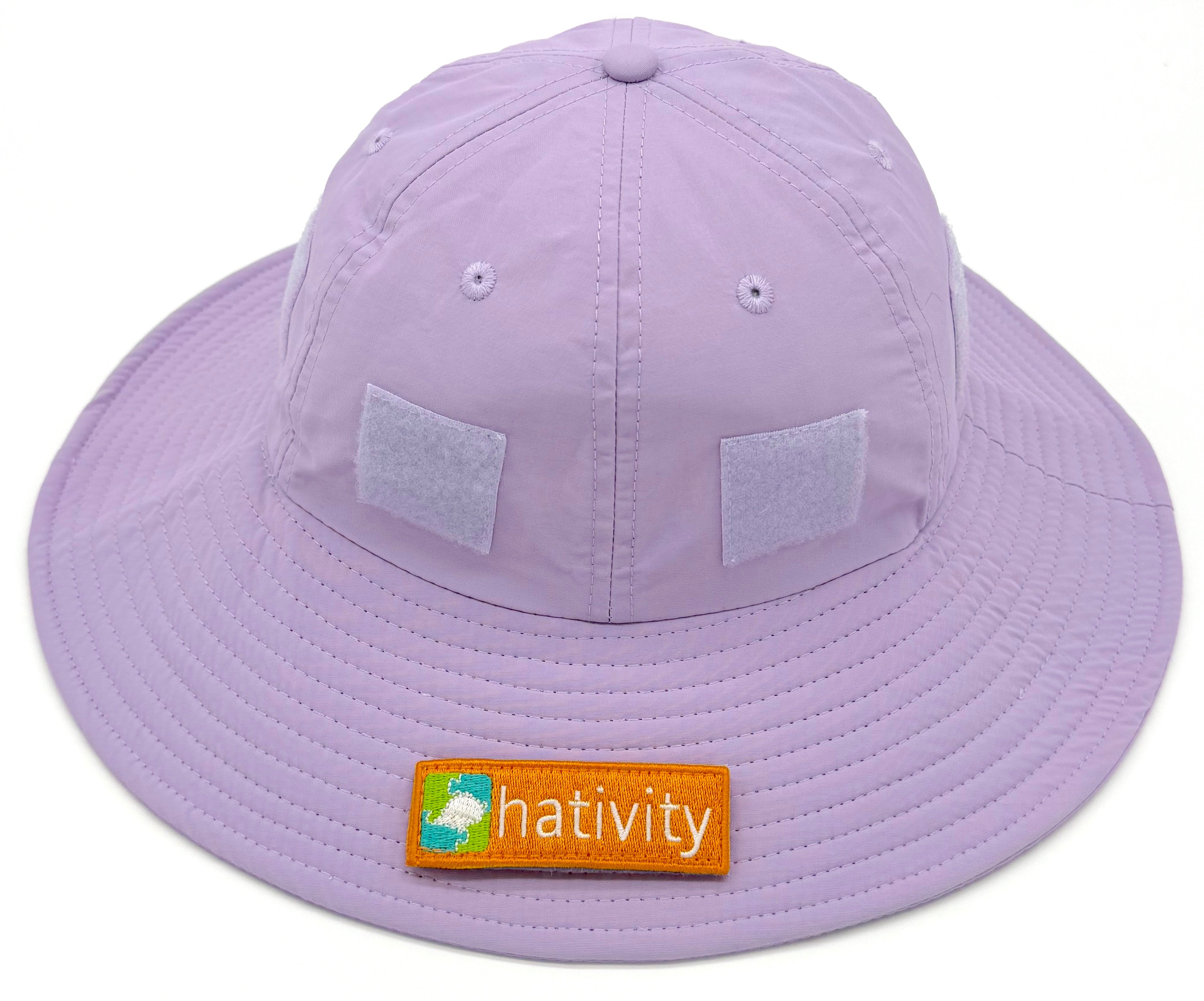 Hativity Collectors Kit kids sun hat with patches