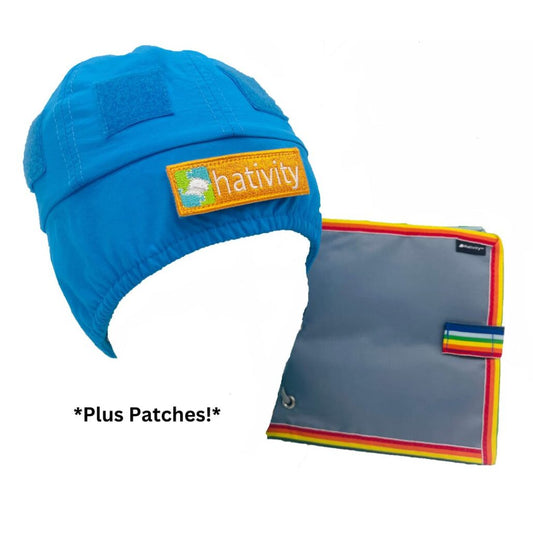 Hativity winter hat with patches for kids cold weather