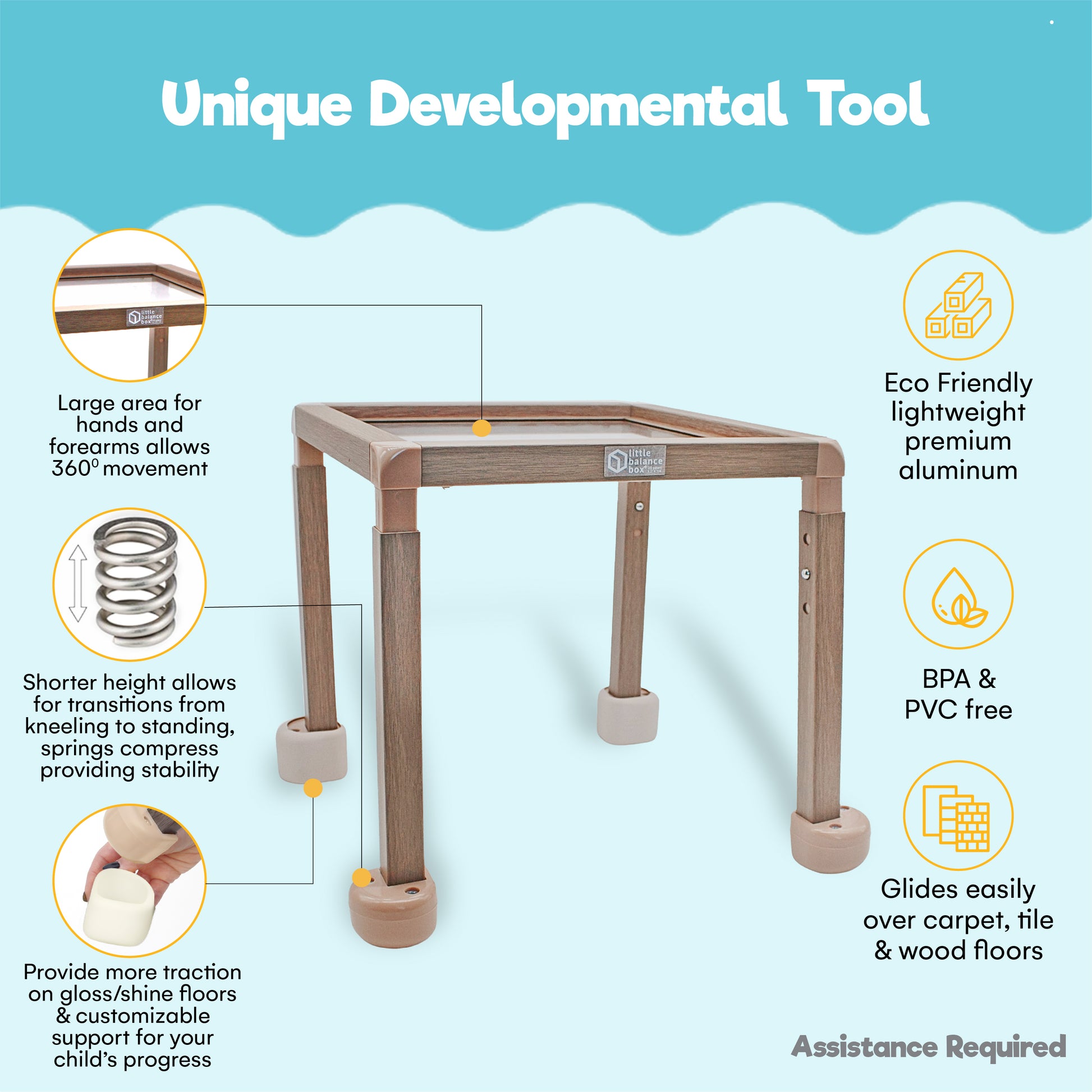 Little Balance Box® Grow – Adjustable, Non-Toxic Baby Walker for Toddlers