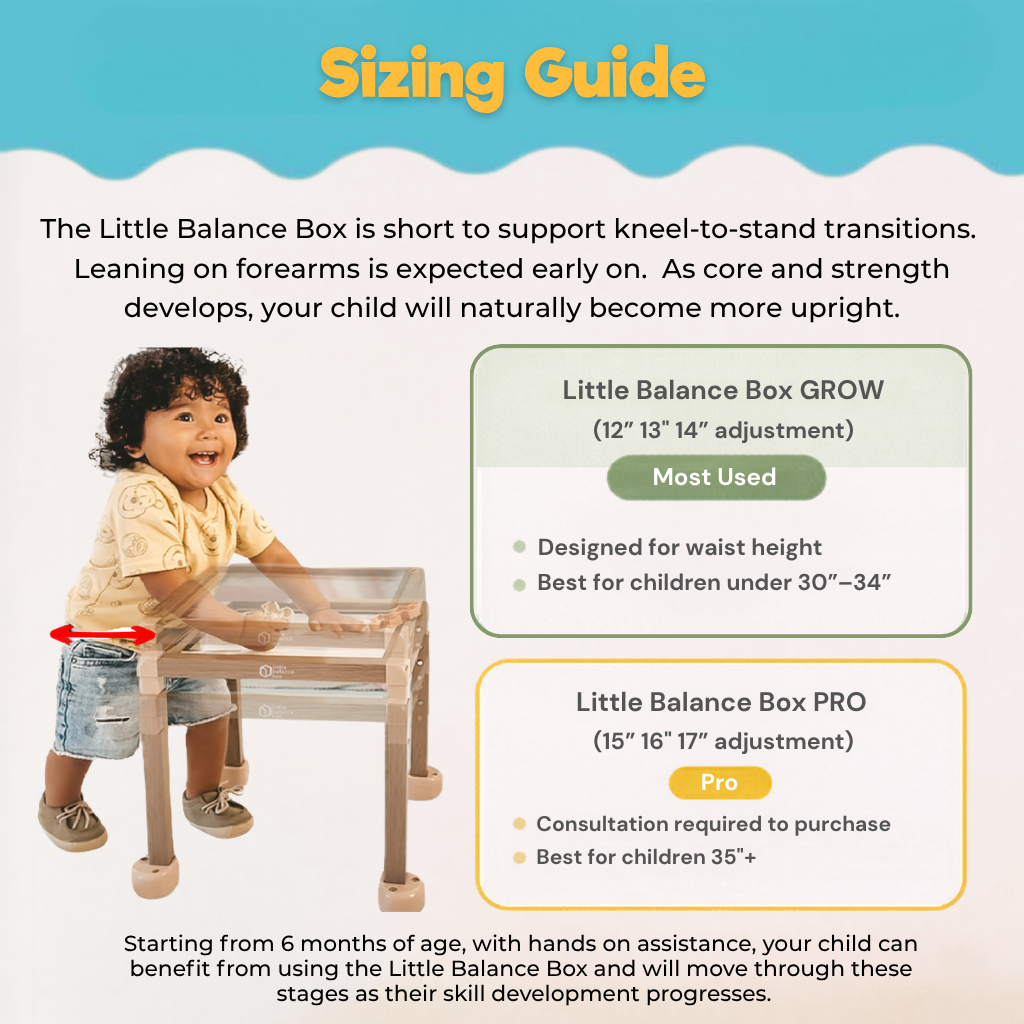 Little Balance Box® Grow – Adjustable Push & Pull Developmental Tool