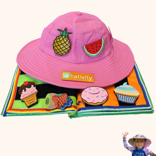 Kit básico de nailon Hativity®: juego de gorro, libro y parches 