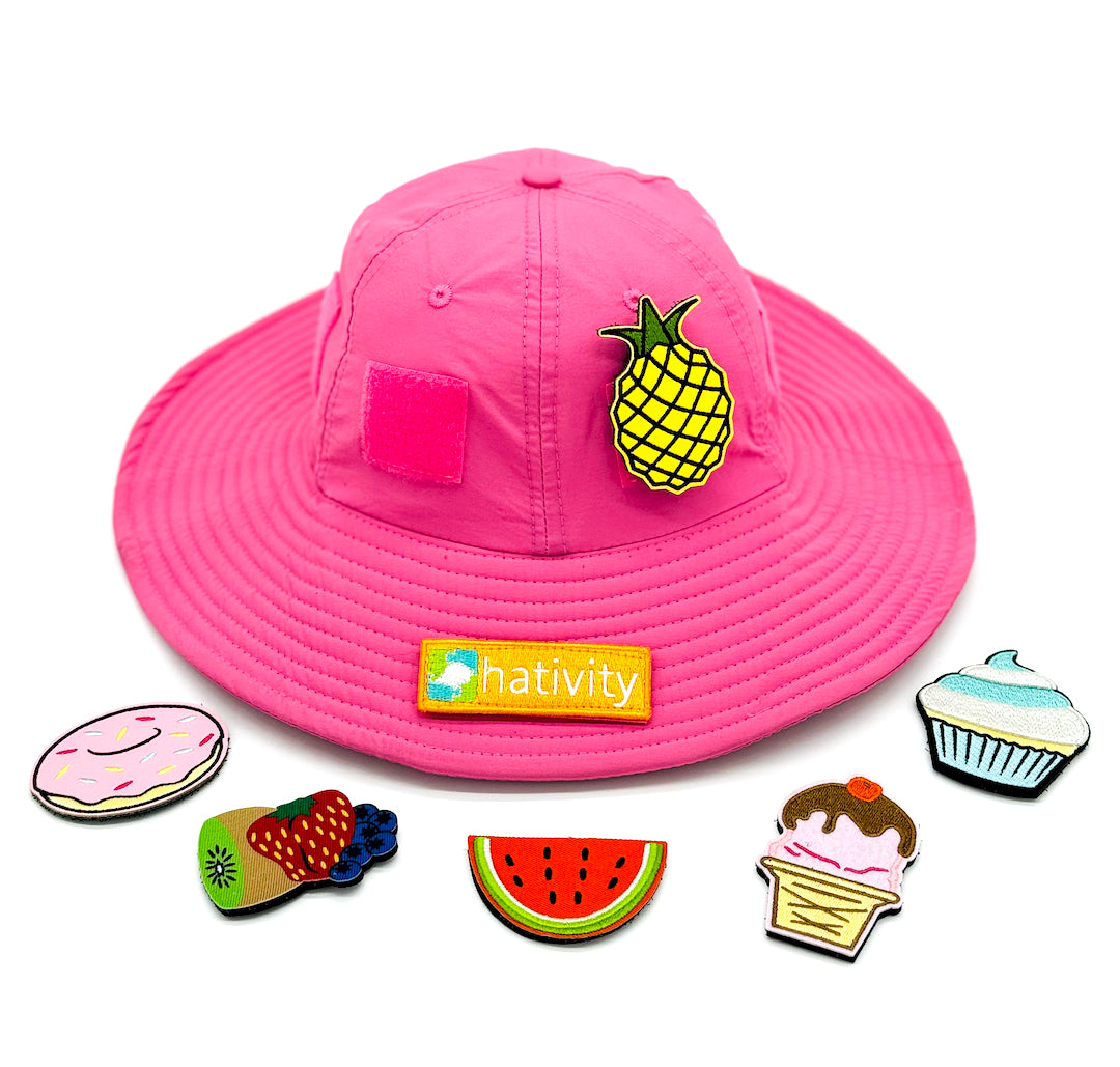 Hativity Starter Kit toddler activity hat with fun patches
