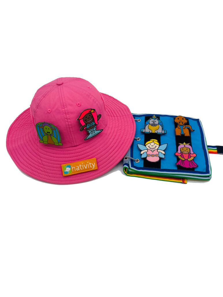 Fantasy patches for kids with removable hat patches set