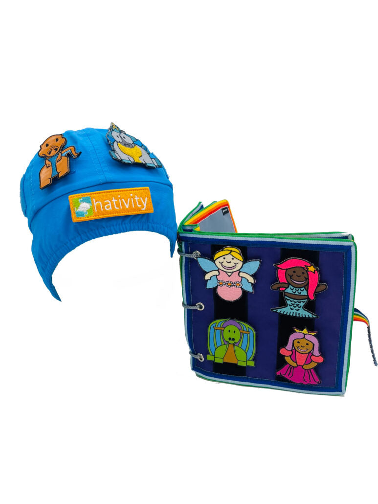 Fantasy patches for kids with removable hat patches set