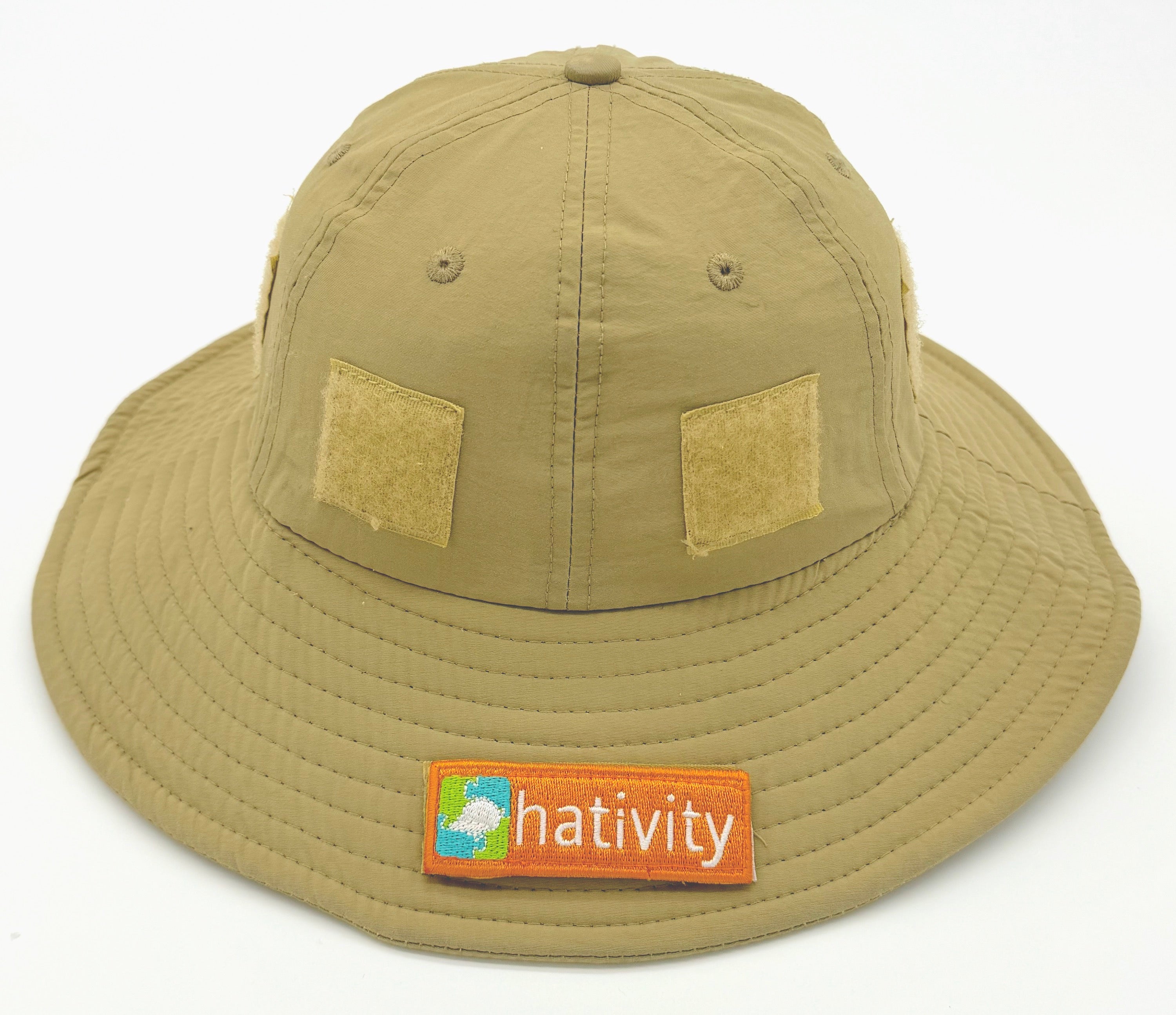 Hativity Collectors Kit kids sun hat with patches