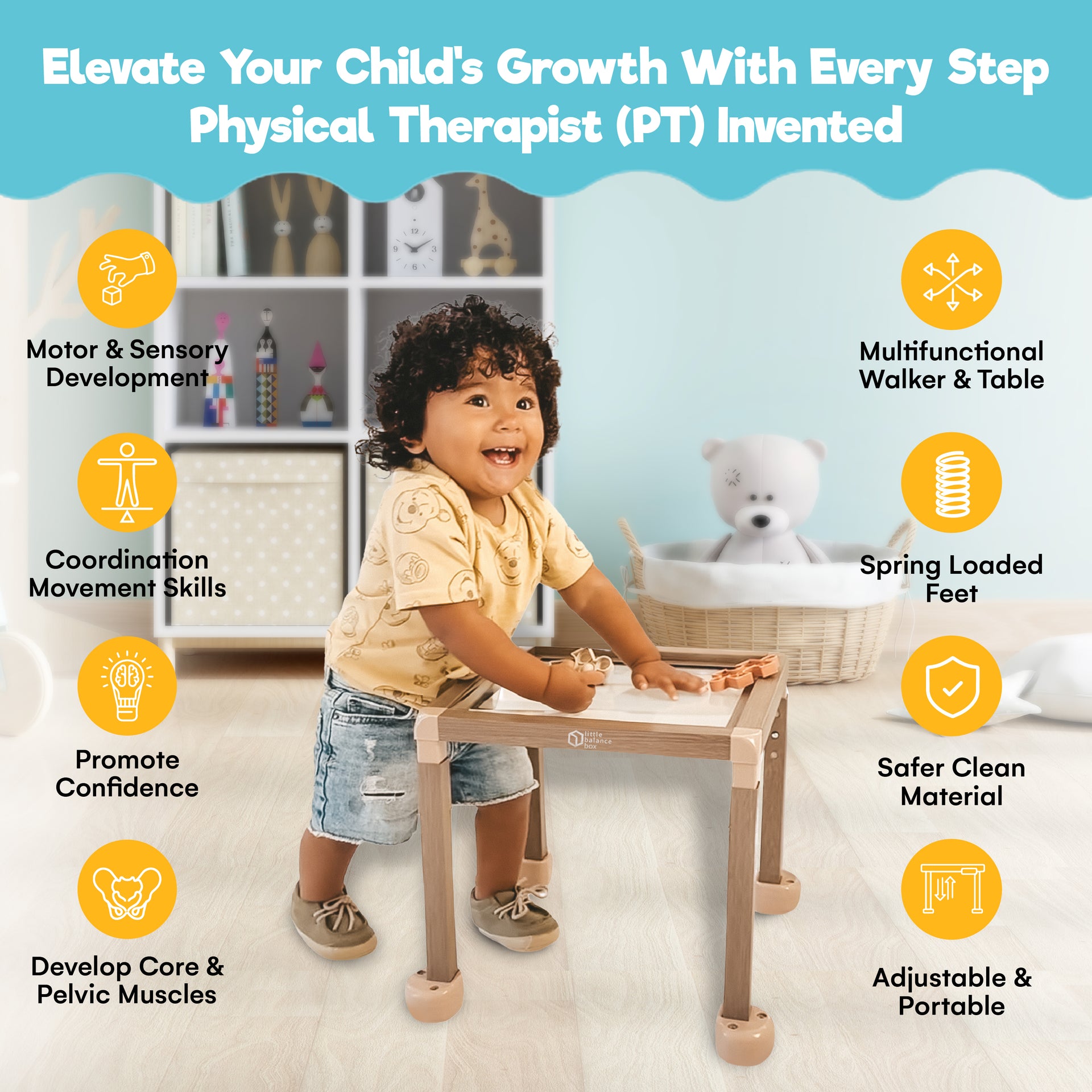 Physical Therapy How To Help Baby Walk Early Little Balance Box - Main Image