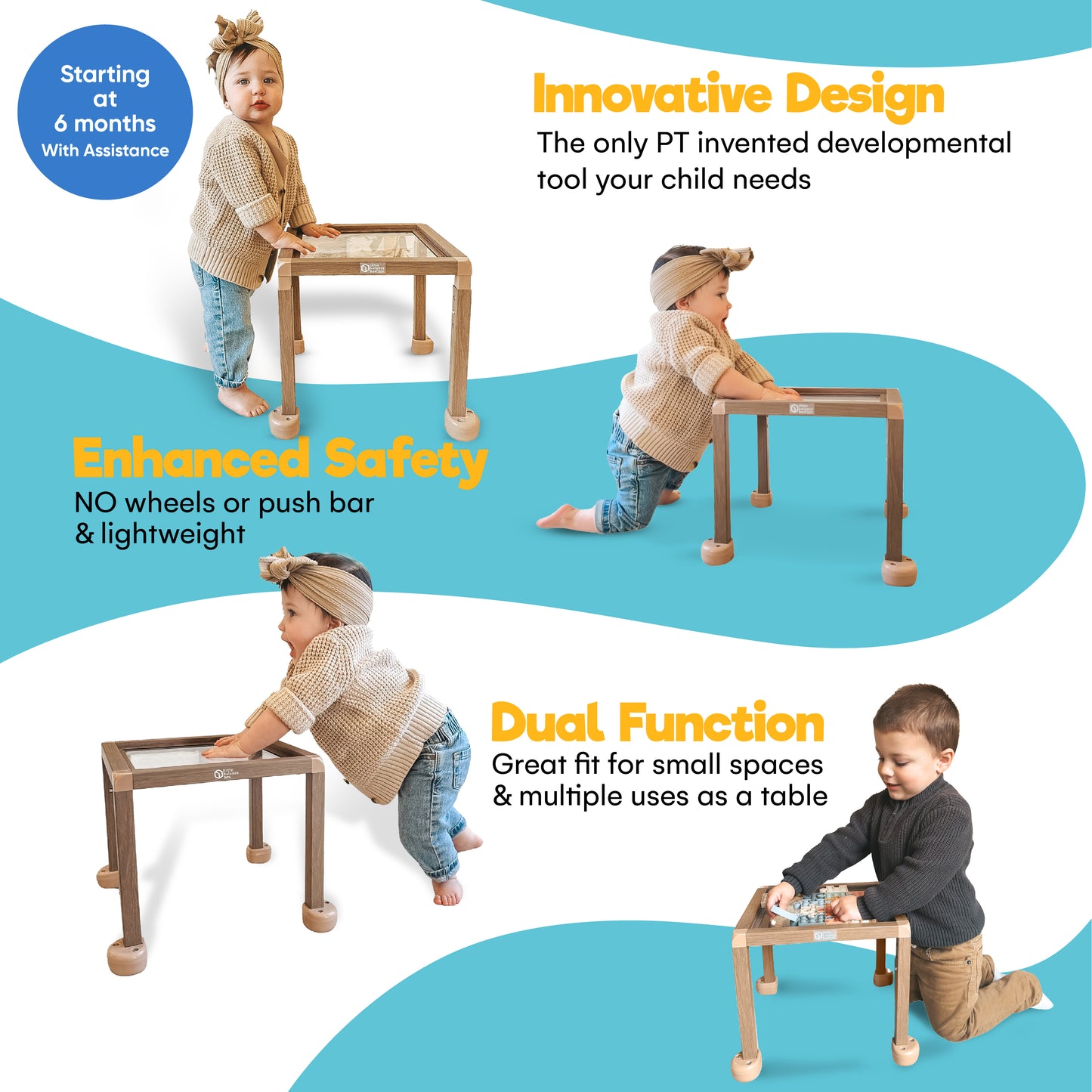 Little Balance Box® Grow – Adjustable, Non-Toxic Baby Walker for Toddlers