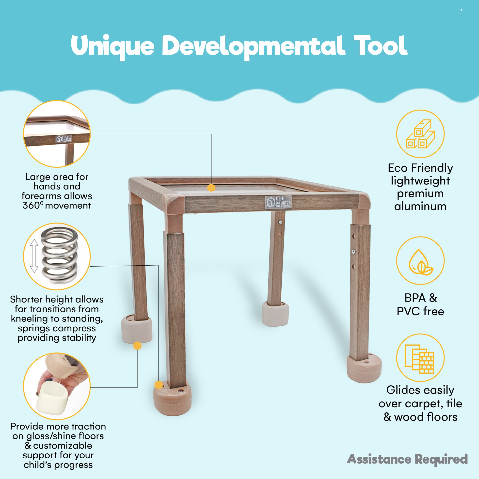 Little Balance Box® Grow – Adjustable, Non-Toxic Baby Walker for Toddlers