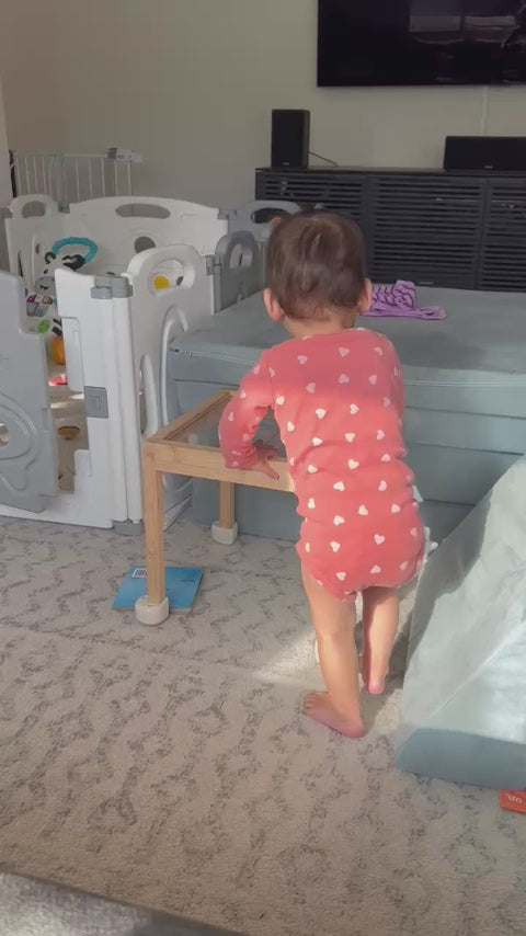 Non-toxic wooden baby walker for toddler development